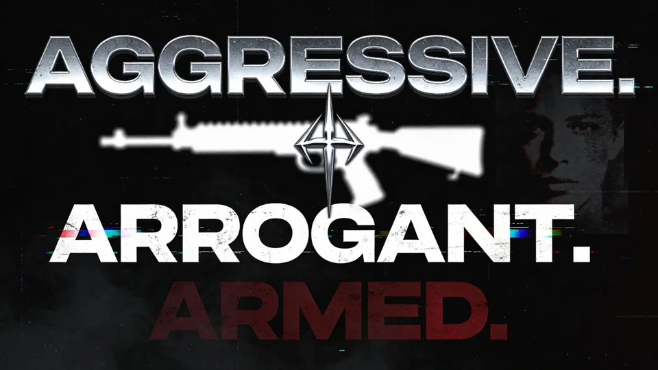Aggressive. Arrogant. Armed. is out now!